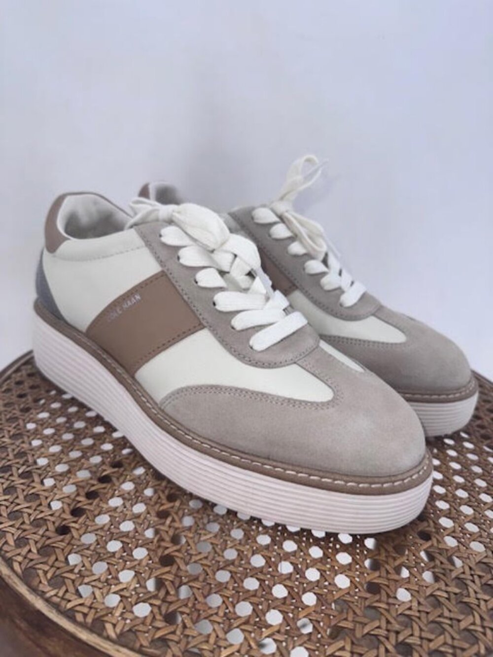 Cole Haan Tan Cream Size 10 Platform Sneakers